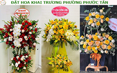 ĐẶT HOA KHAI TRƯƠNG GIÁ RẺ PHƯỜNG PHƯỚC TÂN