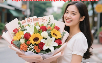 ĐẶT HOA MỪNG SINH NHẬT BẠN GÁI ONLINE TẠI BIÊN HÒA