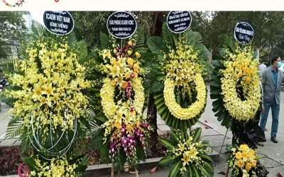 ĐẶT VÒNG HOA ĐÁM TANG GẦN ĐÂY