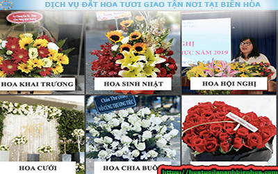 DỊCH VỤ ĐẶT HOA TƯƠI GIAO TẬN NƠI TẠI BIÊN HÒA