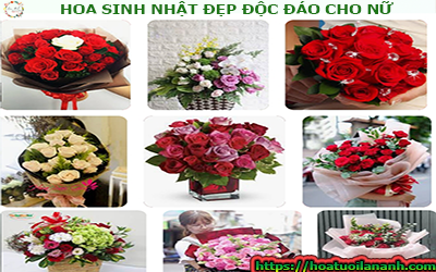 HOA SINH NHẬT ĐẸP ĐỘC ĐÁO CHO NỮ