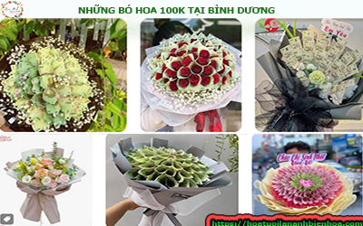 NHỮNG BÓ HOA TƯƠI 100K BÌNH DƯƠNG