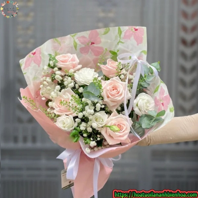 Bó Hoa Hồng Giá Rẻ Phong Cách Hàn Quốc FFB-LA26