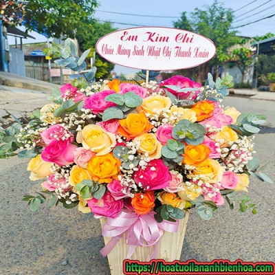 Giỏ hoa tươi đẹp Biên Hòa 5 (BH:05)