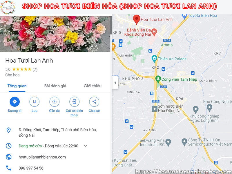 Shop hoa tươi Biên Hòa Lan anh là địa chỉ đặt hoa online uy tín nhất